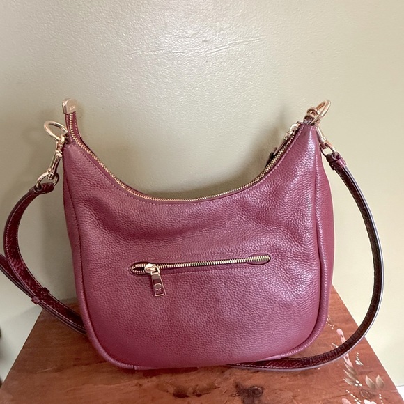 Coach Jules Hobo Bag Burgundy EUC Convertible Crossbody or Shoulder W/ Hangtag - Picture 9 of 9